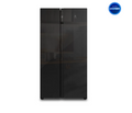 Refrigerador Electrolux 525L No Frost Side by Side Inverter Efficient AutoSense ES5GB Vidrio Negro