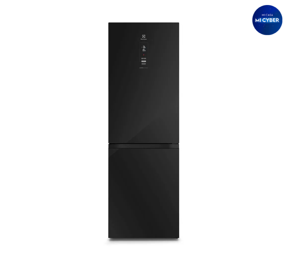 Refrigerador Electrolux 323L No Frost Bottom Freezer Efficient AutoSense DB60GE Negro Glass