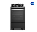 Cocina a Gas 4 Platos Electrolux Parrillas Hierro Fundido y PerfectCook F4EPB Negra