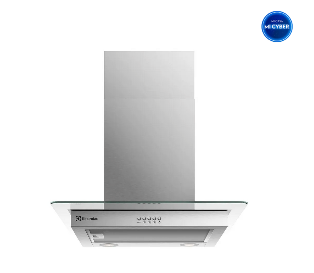 Campana Cocina Pared Electrolux Decorativa 60cm Efficient Luz LED CE6VX Inox
