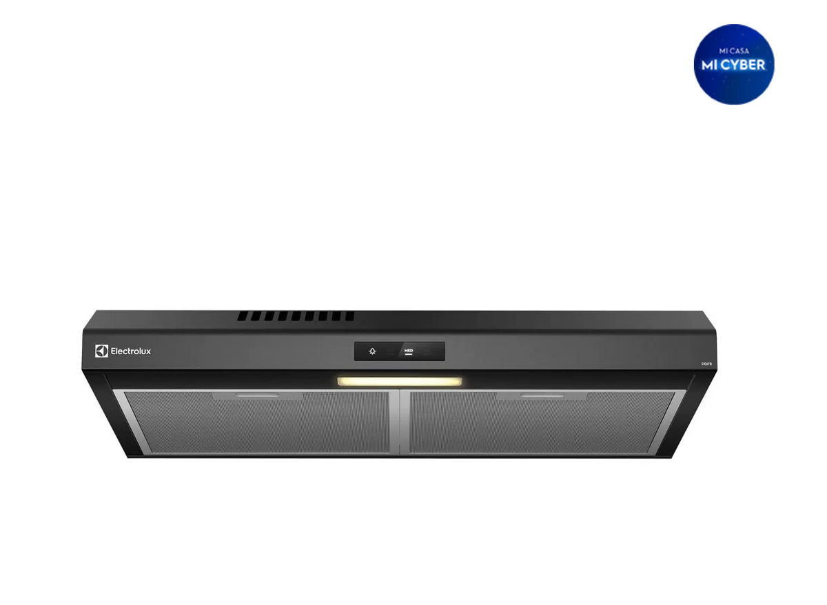 Campana de Cocina Extractora Electrolux 60cm Alto Poder de Succión y Touch Panel DE6TB Negra