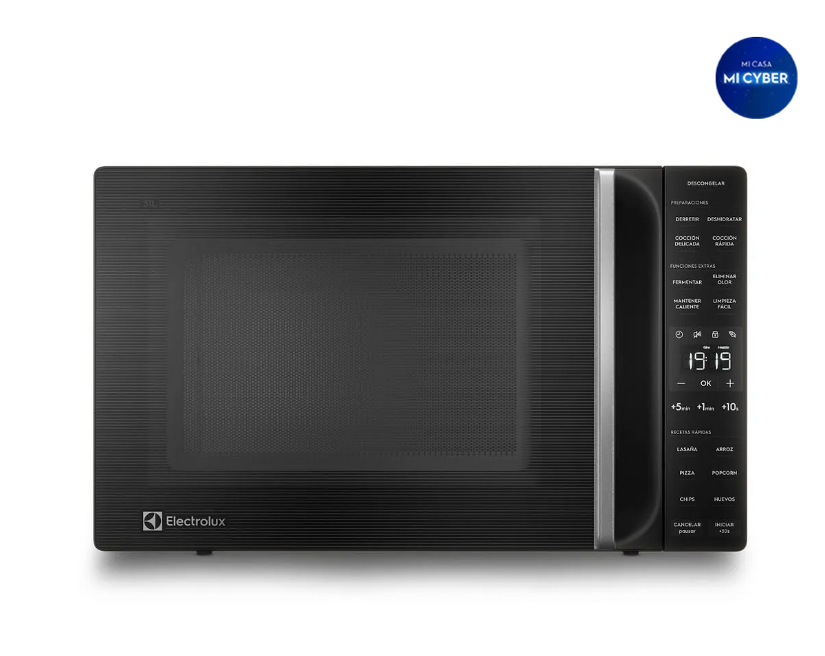 Microondas Electrolux 31 Litros Digital Descongelamiento Asistido ME31N Negro