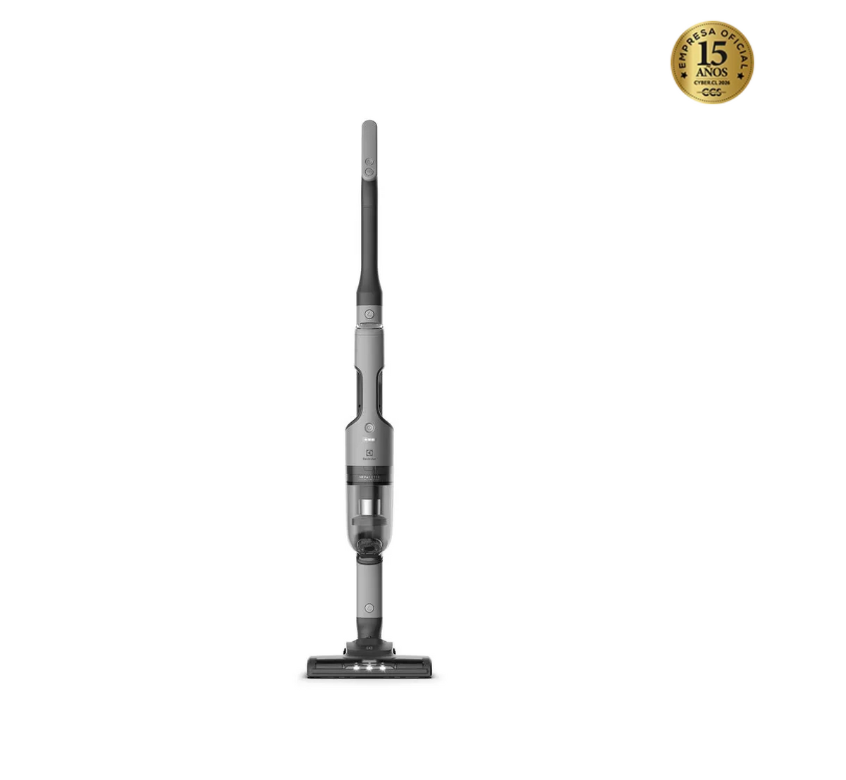 Aspiradora Vertical Inalámbrica Electrolux Ergorapido Ciclonica Efficient 2 en 1 ERG018 Gris